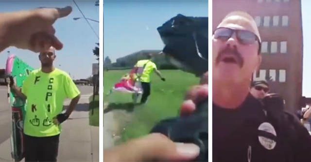 Cop Publicly Gets Chewed Out By Boss After Bumbling Attempt To Tase Innocent Man!