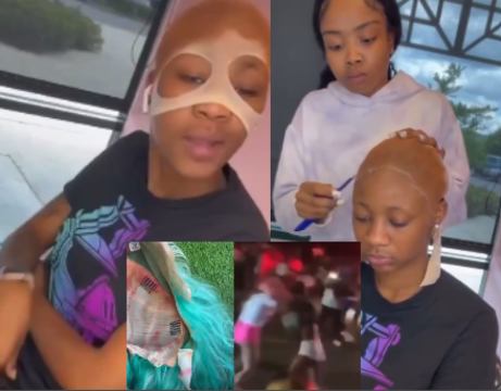 Hairstylists Shows How Her Client Got Her Wig Snatched Before Bringing Her Hairline Back To Life!