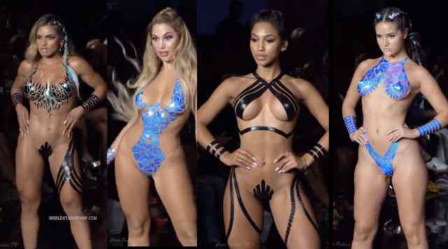All Flavors:  A Look At The Finest Women On The Planet With Just Tape On!