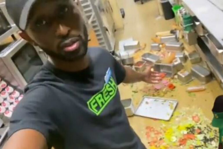 Worker Trashes Subway in Attempt to Get Signed by Meek Mill
