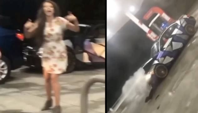 Wildin: Kid Destroys His BMW And Tries To Run Over Woman! (Rewind)