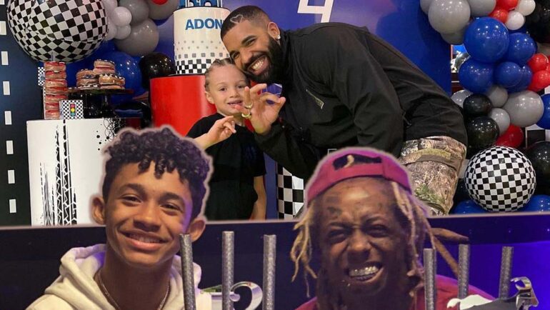 Lil Wayne and Drake Celebrate Adonis & Wayne III Birthdays – SOHH.com