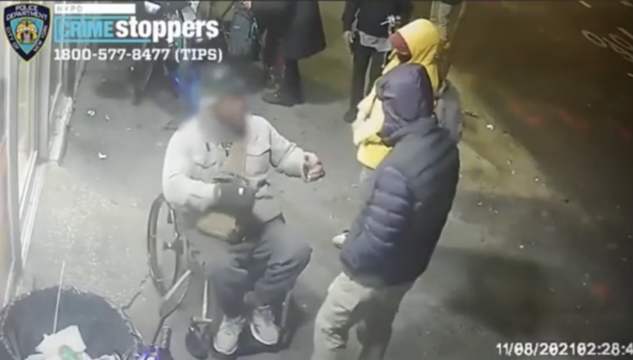 Foul: 3 Cowards Jump A Man In A Wheelchair In NYC!