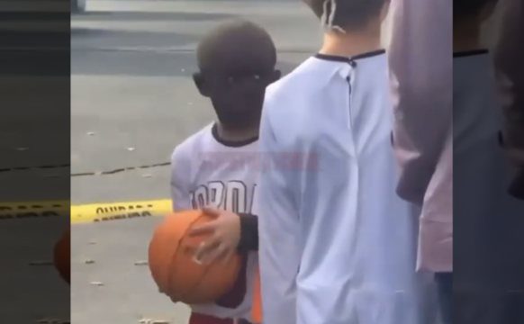 Thoughts? White Kids Dresses Up As A Black Kid That Plays Basketball For Halloween!
