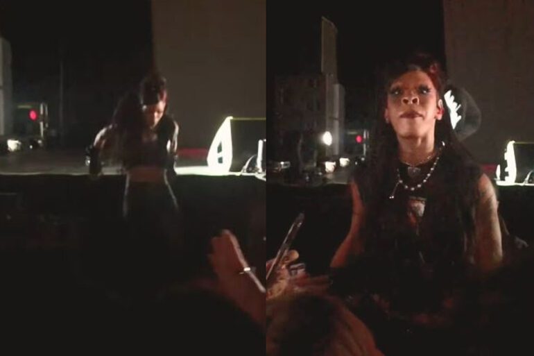 Fan Throws Bottle at Rico Nasty During Show, Rico Jumps in Crowd