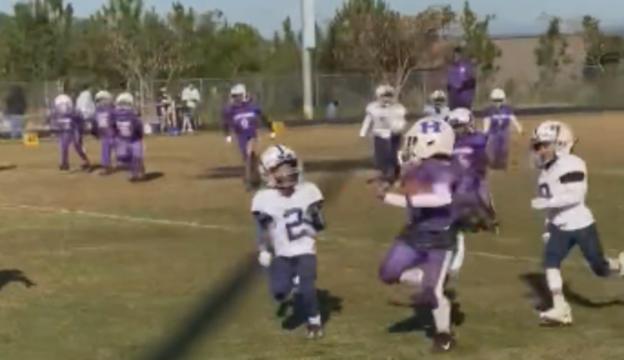 No Way He’s 6: Little Man Out Here Stiff Arming The Entire Defense Like Derrick Henry!