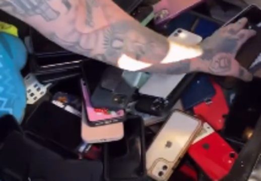 Pickpocket Gets Caught With Over A 100 Phones He Stole From People At Rolling Loud!