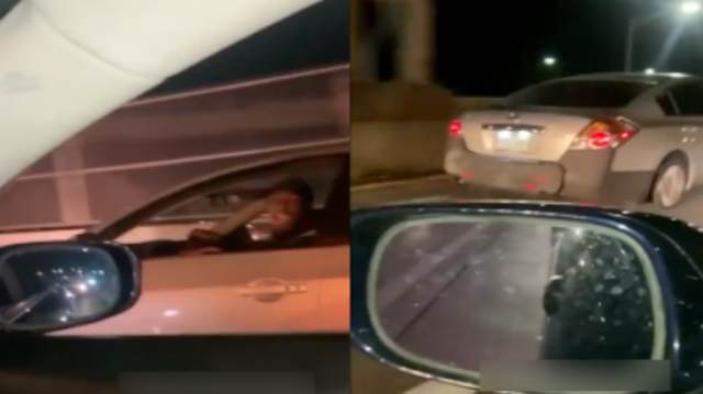 Zero F's Given: Dude Goes 60 MPH With A Flat Tire On The Highway!