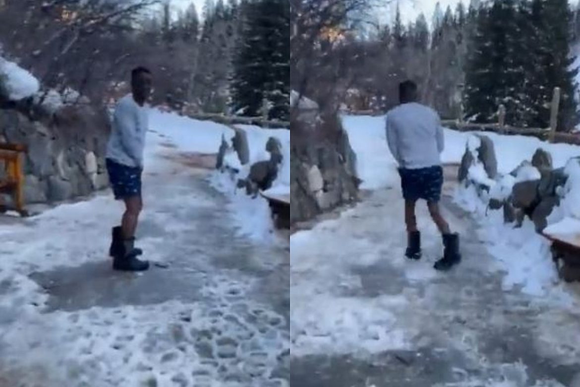Boosie BadAzz Tries Mushrooms, Runs Around in the Snow in Shorts