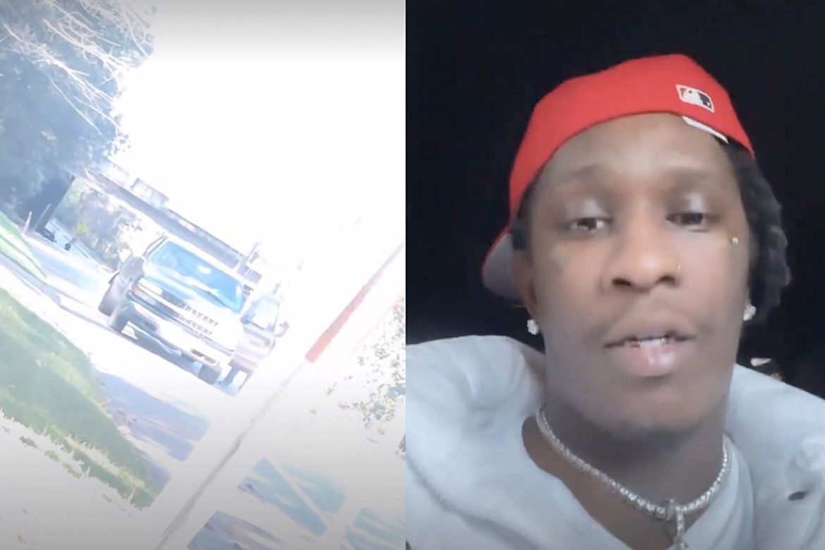 Young Thug Helps Man Jumpstart His Car on Side of Road