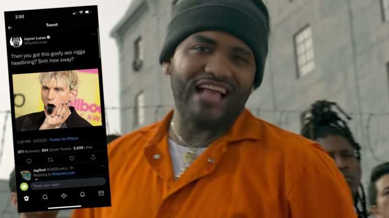 Joyner Lucas Wants No Smoke With MGK And Needs That Lollapalooza Bag After All – SOHH.com