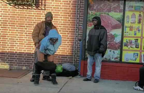 Health Department Needs To Be Called ASAP: Dopefiends Get Busy In Public Without A Care In The World!