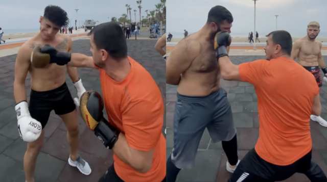 This Trainer Has An Unorthodox  Way Of Training Boxers!