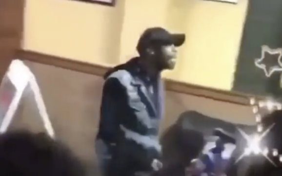 Dayummm: All That Talking Got Dude Brutally Rock Bottomed!