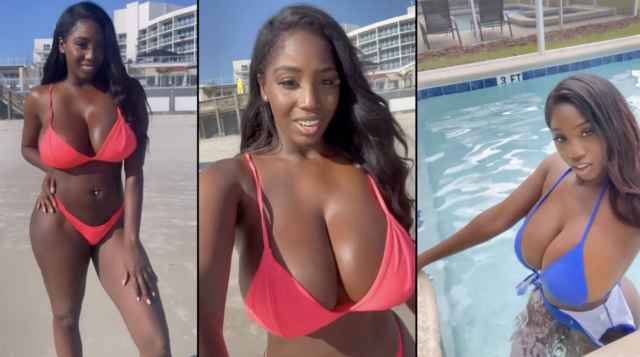 Sweet Jesus: This Florida Got A Slim Waist And Massive Knockers!