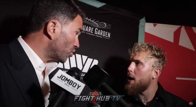 Eddie Hearn Tells Jake Paul To His Face "You Will Never Be A World Champion &amp; You Never Fought A Real Fighter"