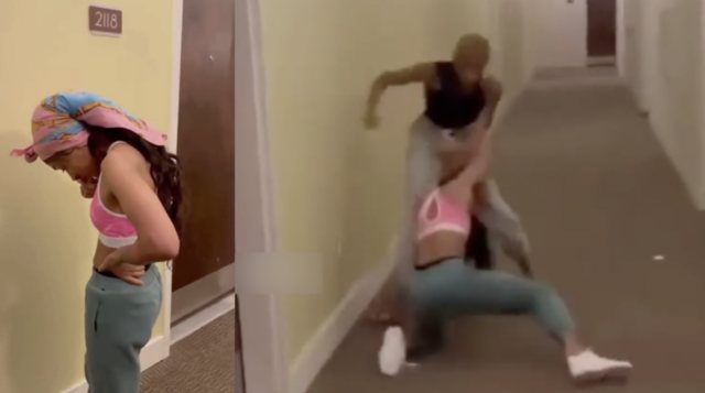 Chick Puled Up To Her Opps Apartment &amp; Got What She Asked For!