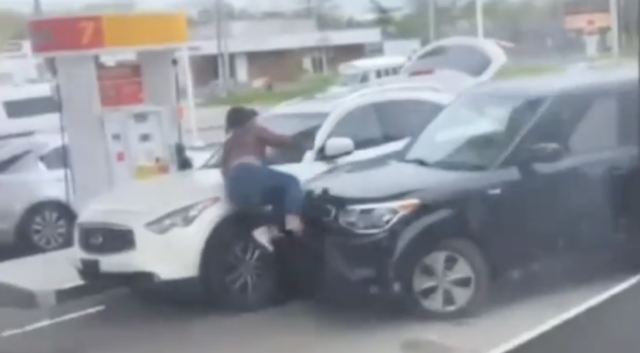 Her Opps Tried To Do A Hit And Run While She Was At A Gas Station!