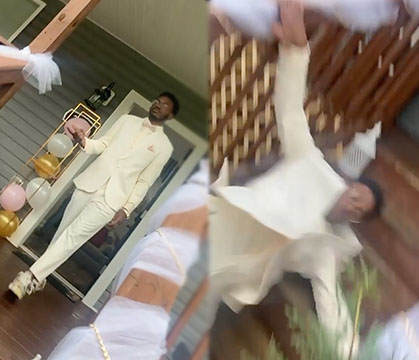 Prom Canceled After That: Buddy Tried To Be Smooth Showing Off The Fit And This What It Lead To! [8 Sec]