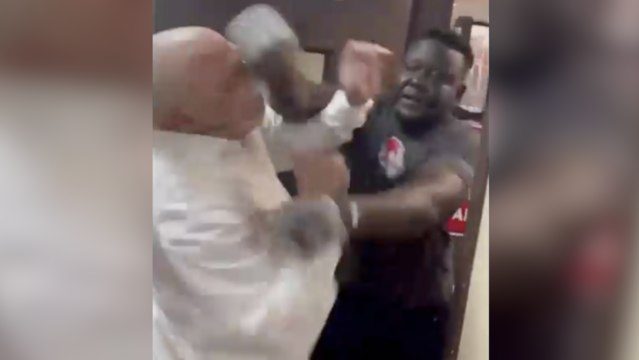 That Last Punch: Elderly Man Caught A Beating At A Wendy's Restaurant!
