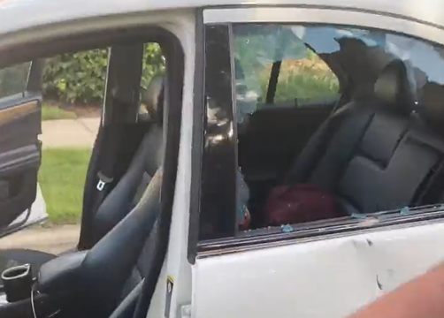 16 Year Old Rapper BkbPole Alleges He Was Racially Profiled Driving Thru Friends Neighborhood… Says They Threw A Rock Through His Window!