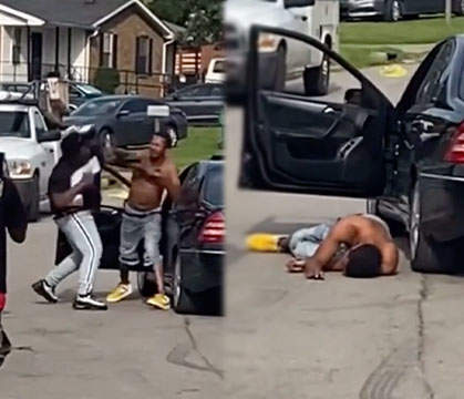 Didn’t Stand A Chance: Dude Gets His Jaw Rocked After Pulling Up On His Opp Wanting All The Smoke!