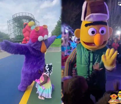 Horrible: More Footage Surfaces Showing Patterns Of Sesame Place Characters Skipping & Mistreating Black Children… One Kid Was Apparently Slapped!