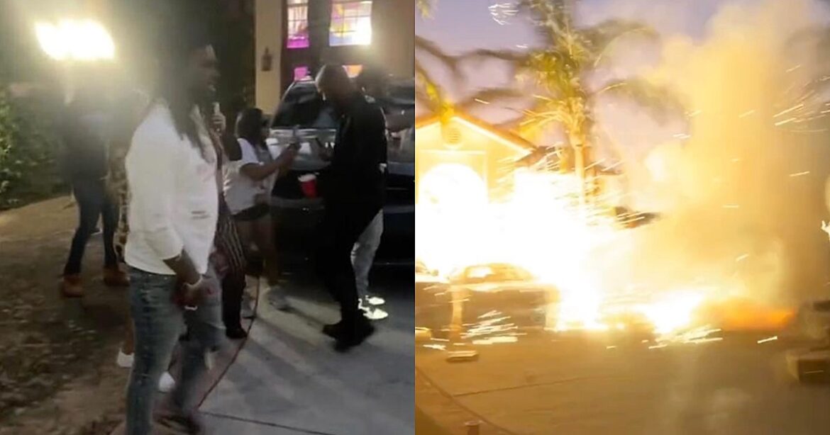 Chief Keef Fireworks Go Haywire, Nearly Set House on Fire – Watch