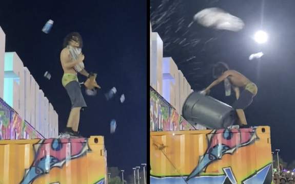 Tough Crowd: Rolling Loud Fan Had A Barrage Of Water Bottles Being Thrown At Him!