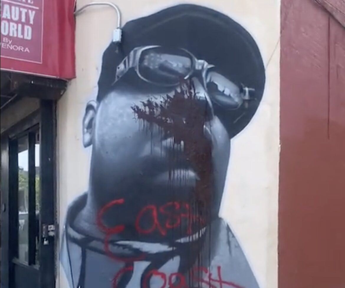 The Famous Notorious B.I.G. Mural in Brooklyn Has Been Vandalized