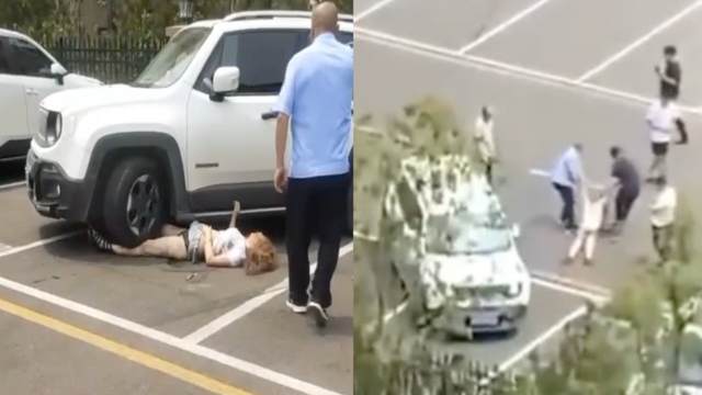 All Bad: Man Runs Over His Wife Multiple Times While Others Try Helping Her After An Argument In A Parking Lot!