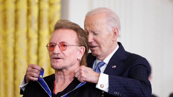 Joe Biden Awards U2’s Bono With The Medal Of Freedom