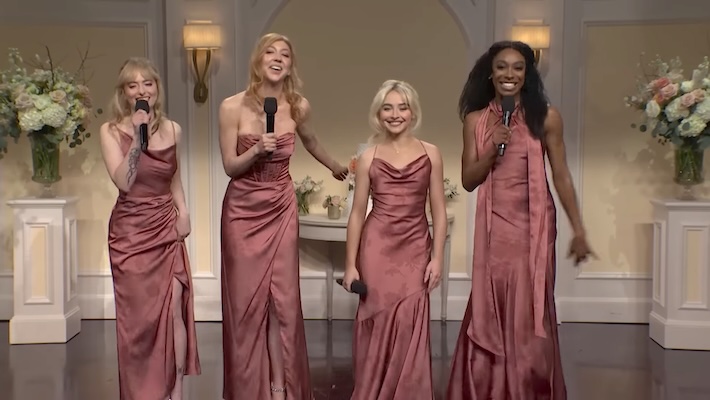 Sabrina Carpenter Does A Domingo Sketch At ‘SNL50’